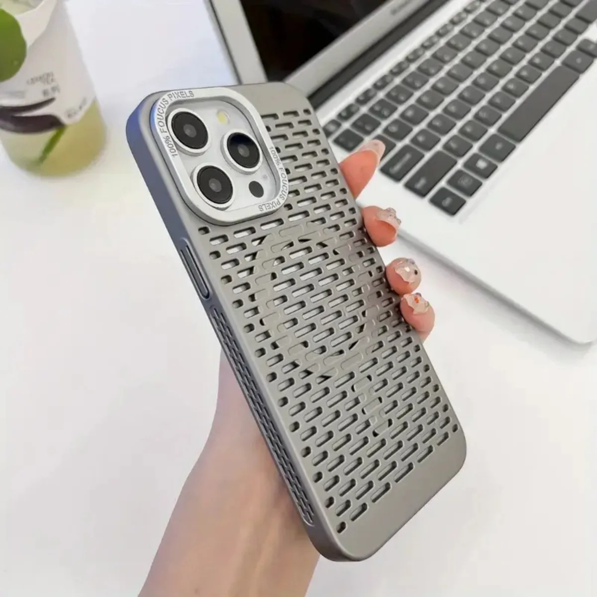 Case Funda Magsafe Magnética Para Iphone color Gris
