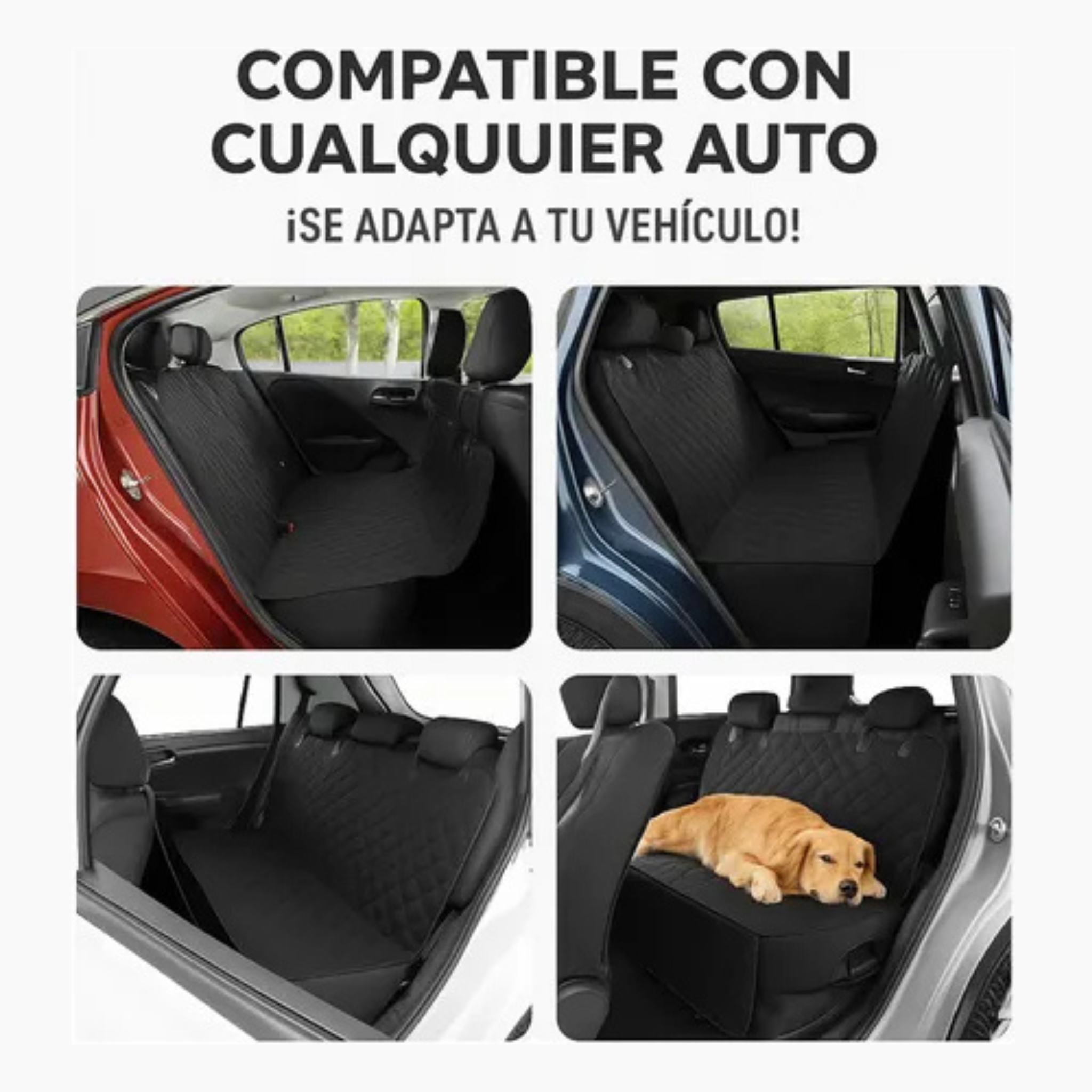 Funda Cubre Asientos Para Mascotas Impermeable Calidad Premium
