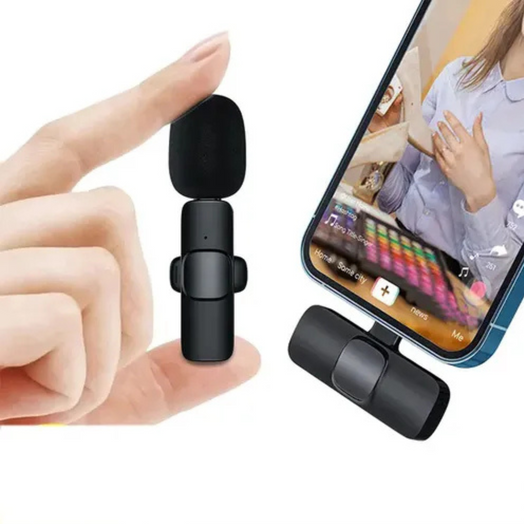 Micrófono Doble Inalámbrico Para Celular Compatible con Iphone y Android
