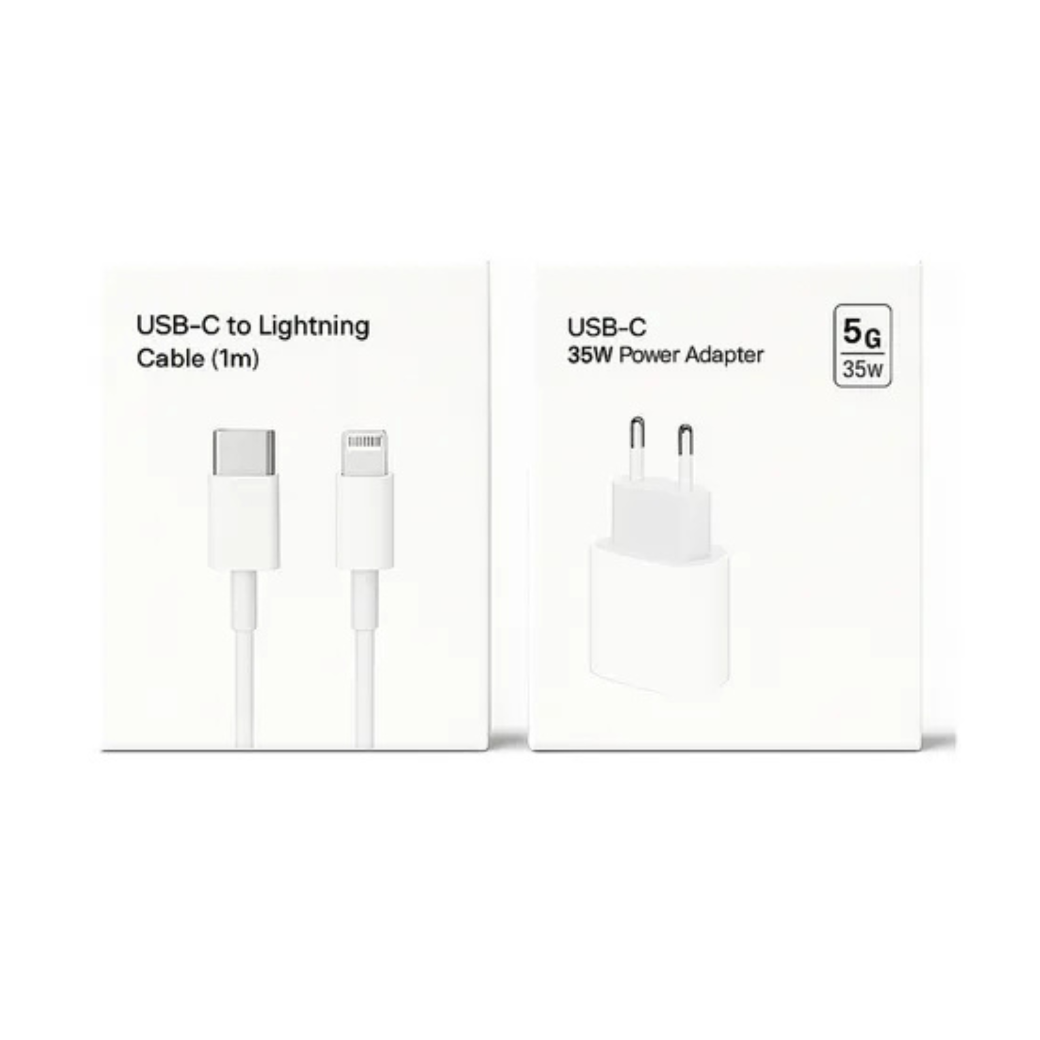 Cargador Para Iphone 11 12 13 14 35w Súper Rápido + Cable 1m Blanco