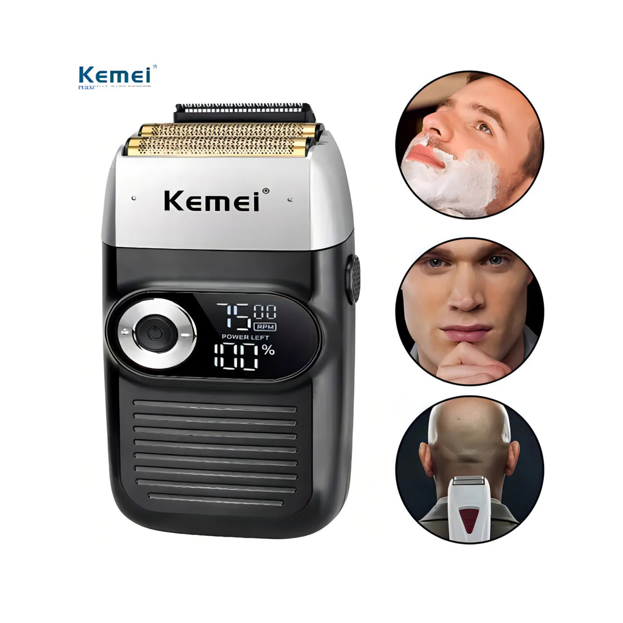 Afeitadora Kemei KM-2026 negra