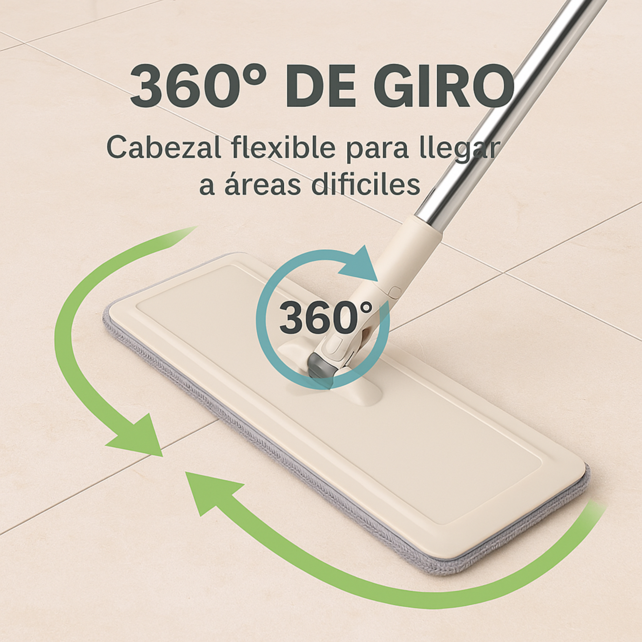 Mopa Trapeador Limpia Pisos con Balde Doble