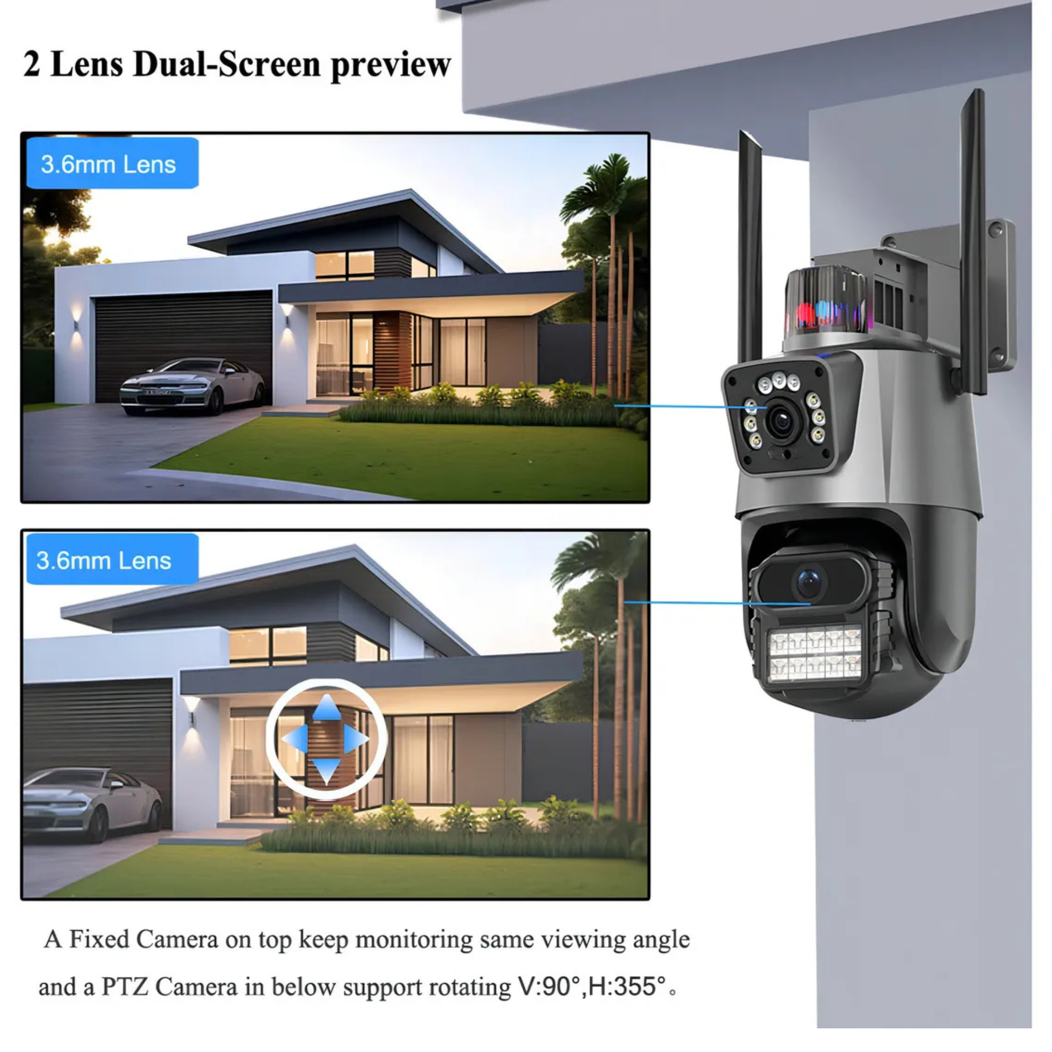 Cámara con Alarma para Exterior