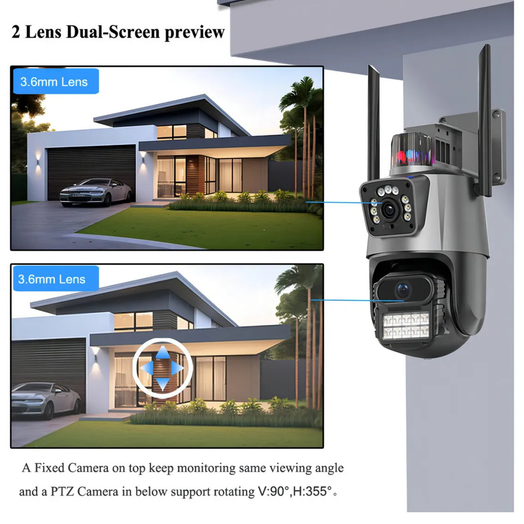 Cámara con Alarma para Exterior