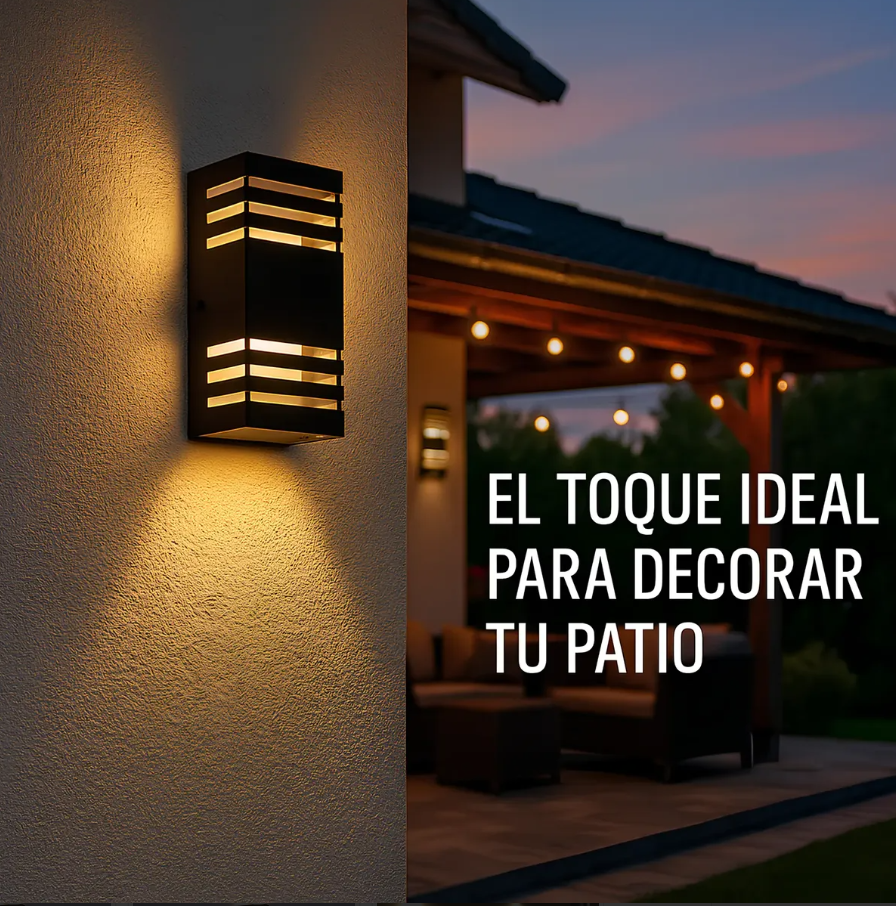Pack X4 Apliques Luz LED Spot Exterior Bidireccional Aluminio