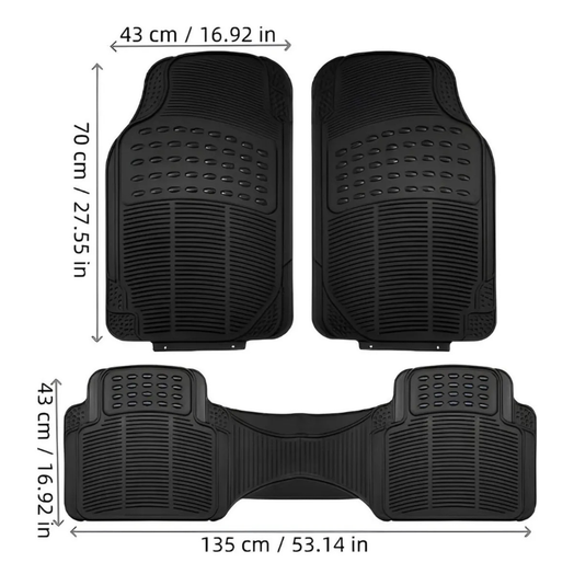 Alfombras De Goma Universales Para Auto Camioneta Antidesliz