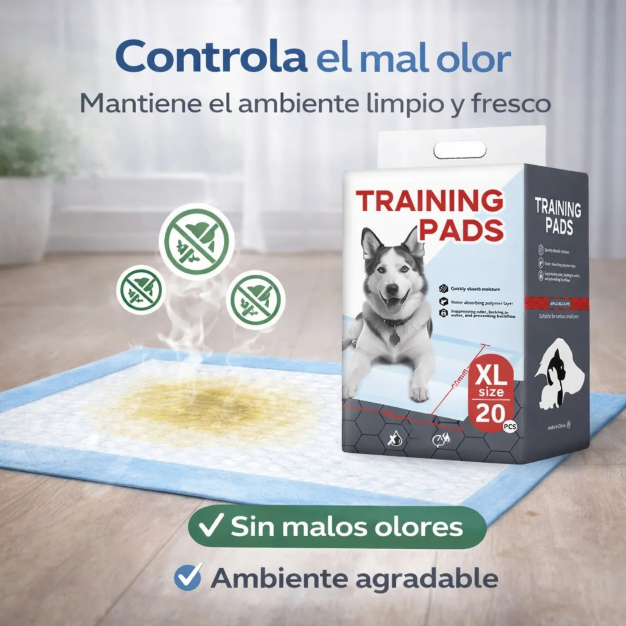 Pañales de Entrenamiento Para Mascotas Talle S al XL