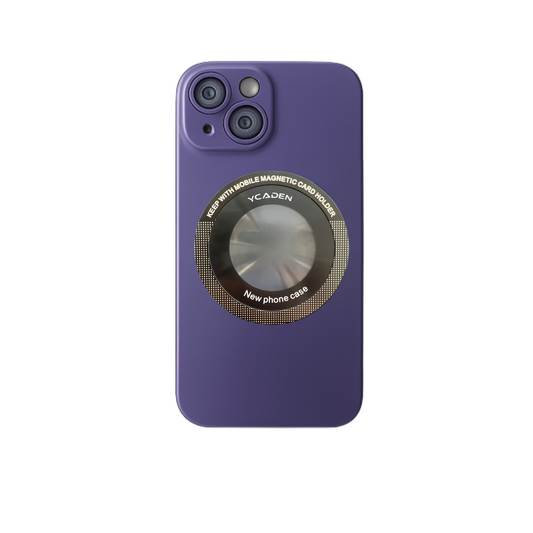 Funda Protectora Magsafe para Iphone Case Metálico Caden Color Lila