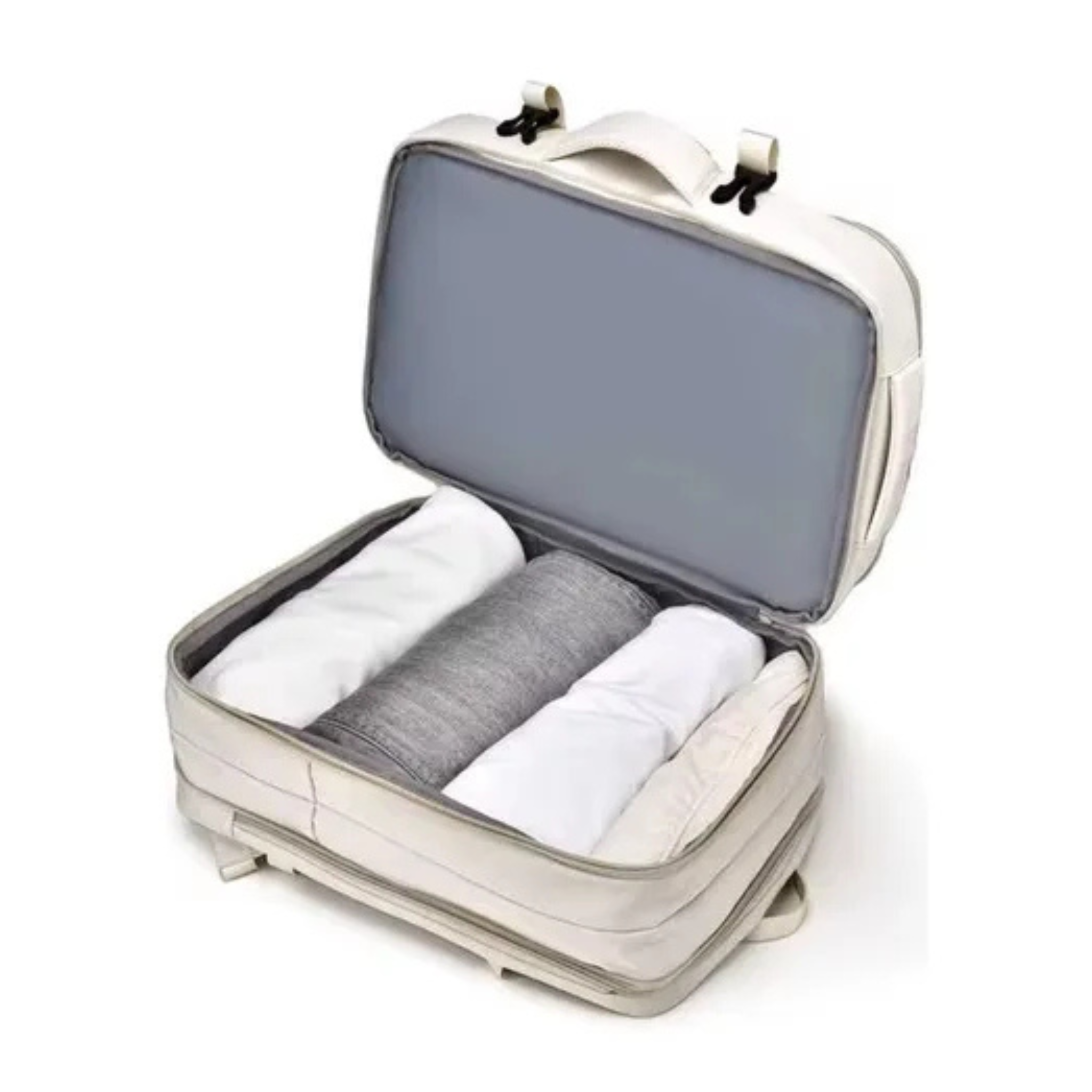 Mochila Viaje Carry On Viral Notebook Aprobada para Avión Beige