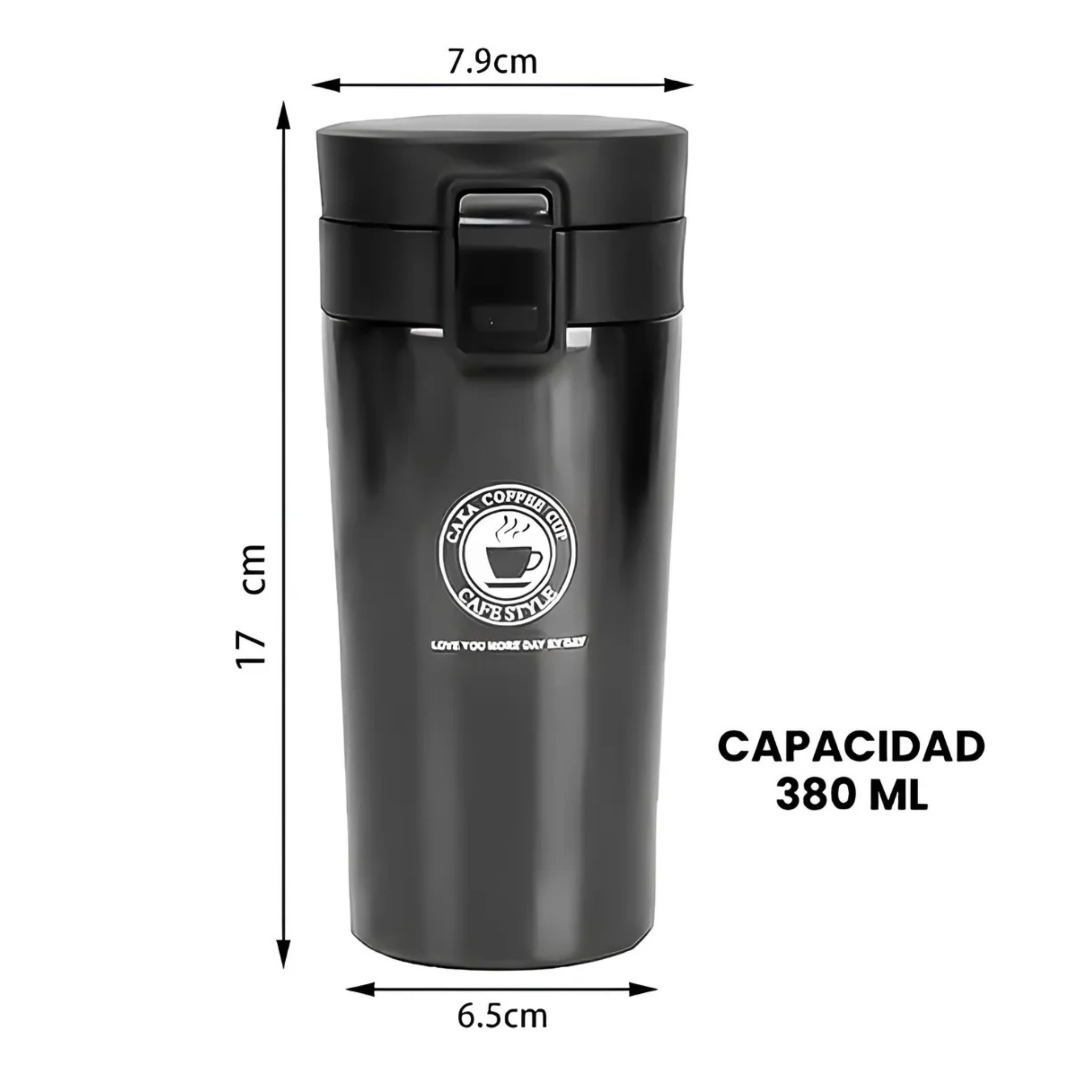 Vaso Térmico Premium Acero Inoxidable Vaso Termo Café o Té color Plateado 510ML