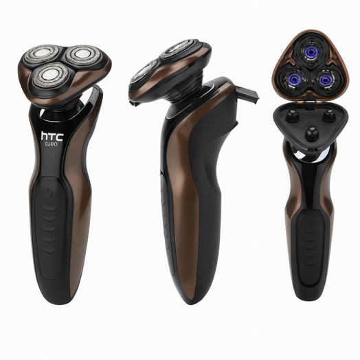 Afeitadora Inalambrica Electrica Recargable 3 Cabezales HTC gt-607 Shaver