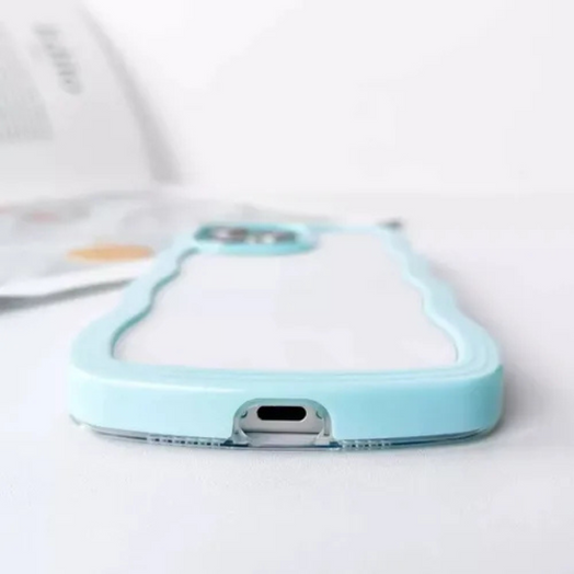 Funda Protector Case Diseño Olas Para Iphone 11/12/13/14/15 Lila Iphone 11 Diseño Olas Para Iphone