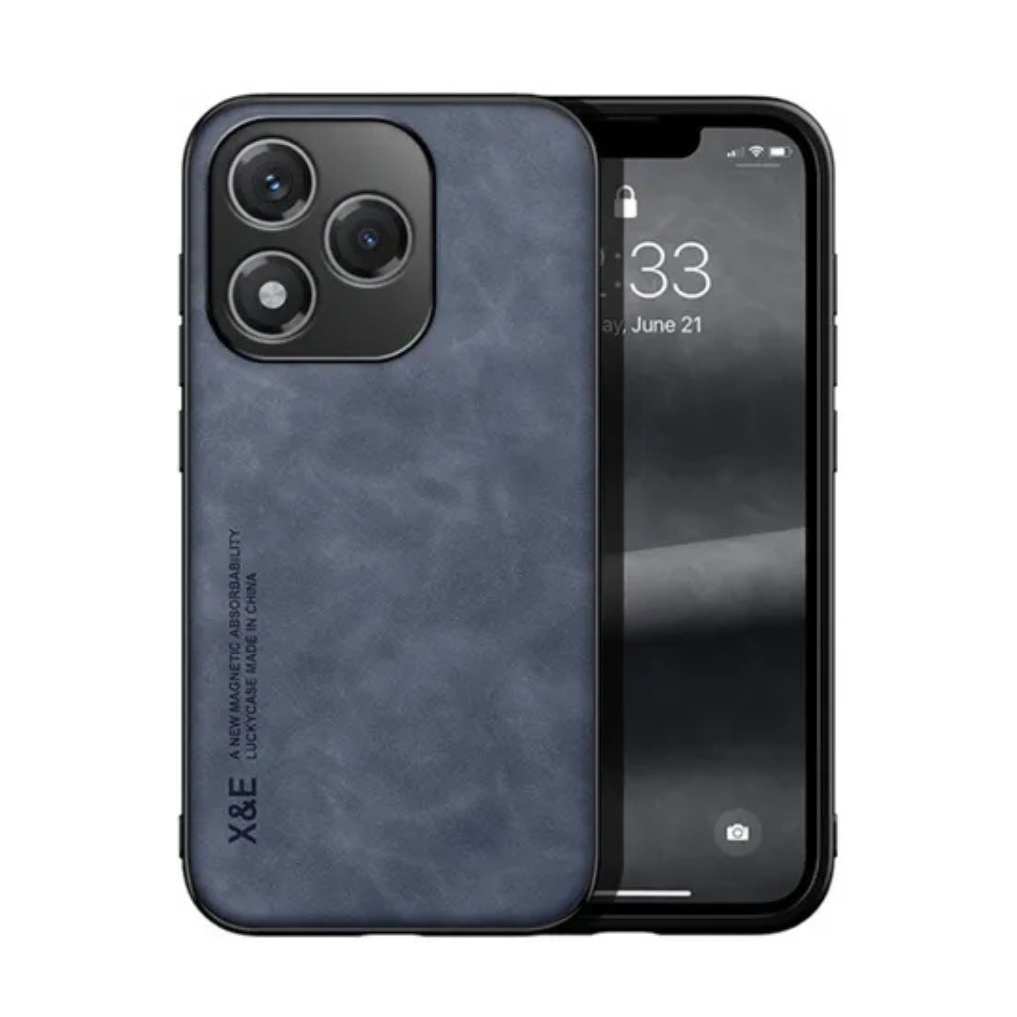 Funda Protectora Para Iphone 11/12/13/14/15 Azul Oscuro