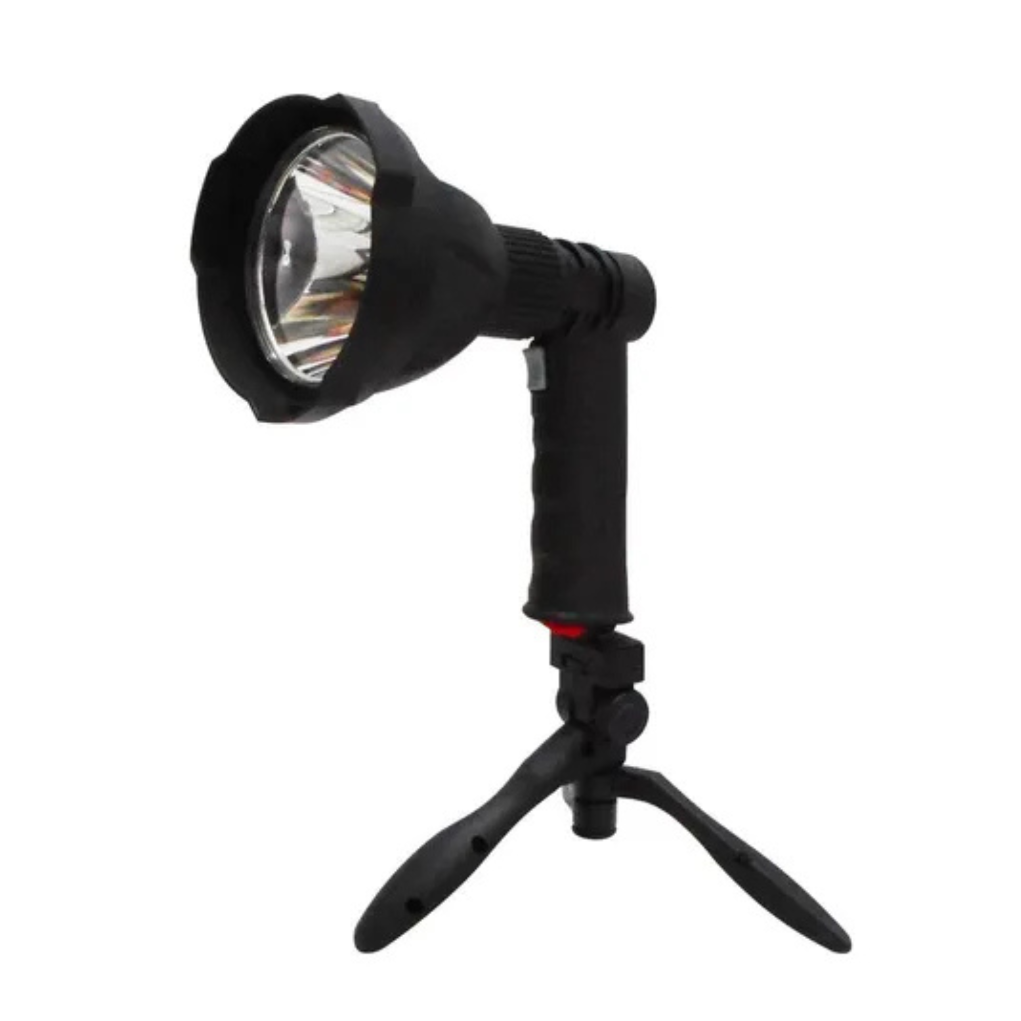 Reflector Led Pistola de Luz Recargable 800 Metros Linterna Negro Luz Blanco
