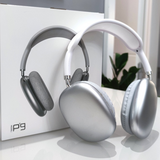 Audífonos Inalámbricos Bluetooth P9 Plus Premium Color Blanco/Gris
