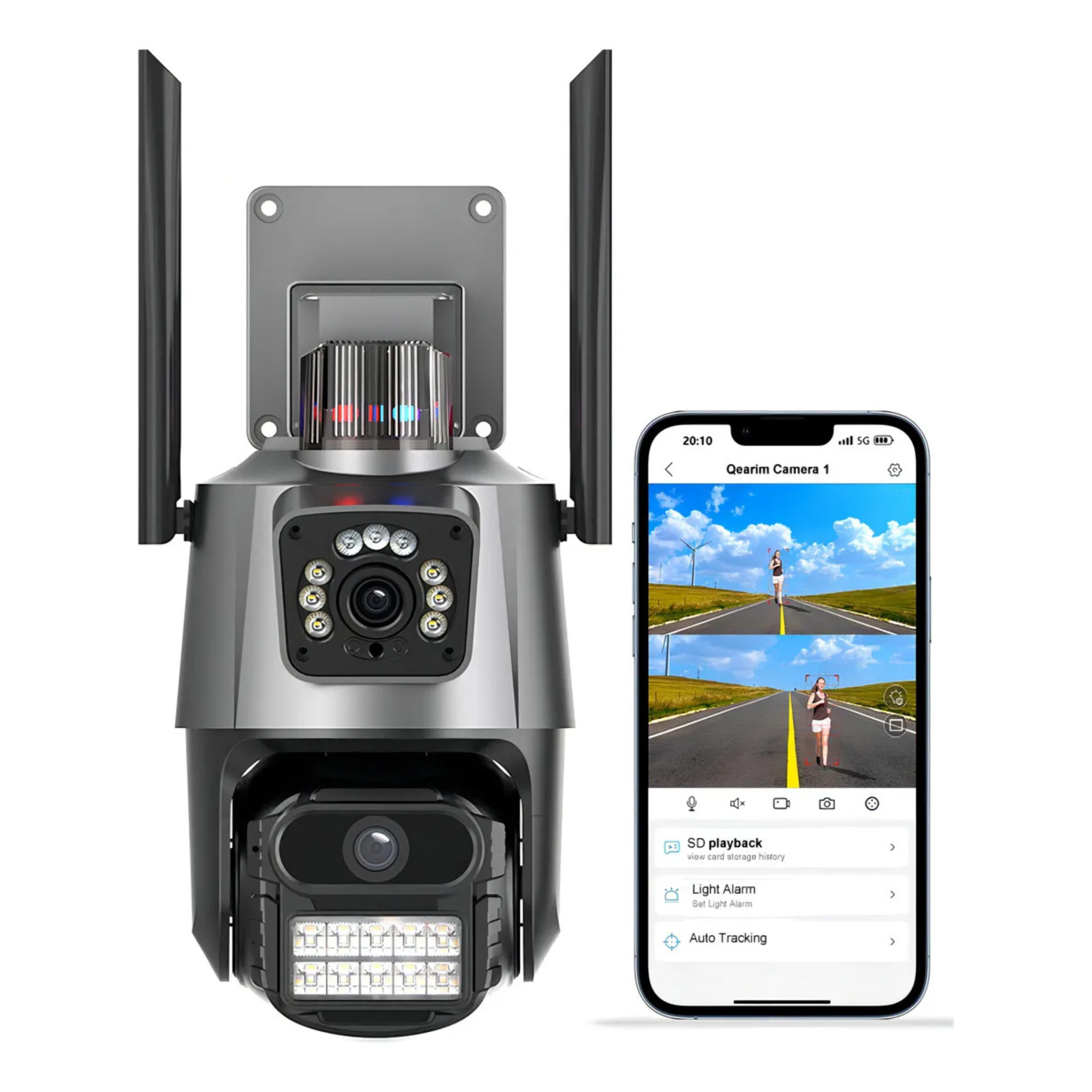 Cámara con Alarma para Exterior