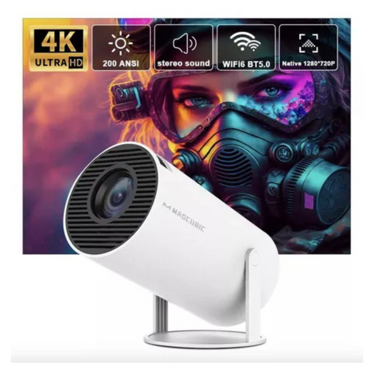 Proyector Smart Led Full HD Portátil 200Ansi