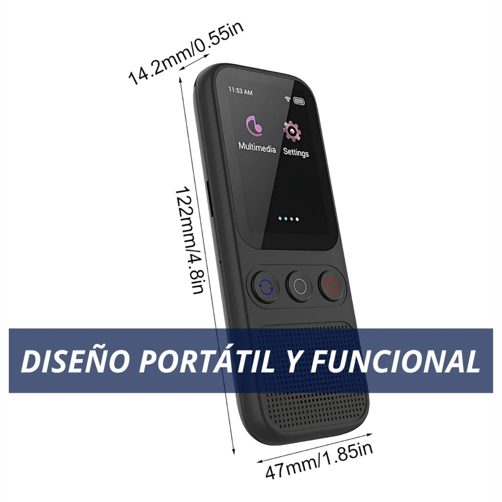 Traductor De Voz Portátil Incluye 138 Idiomas Con IA