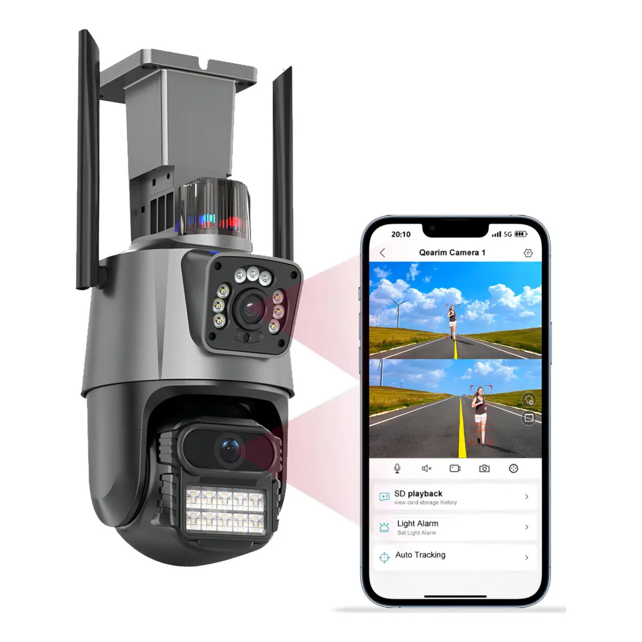 Cámara con Alarma para Exterior