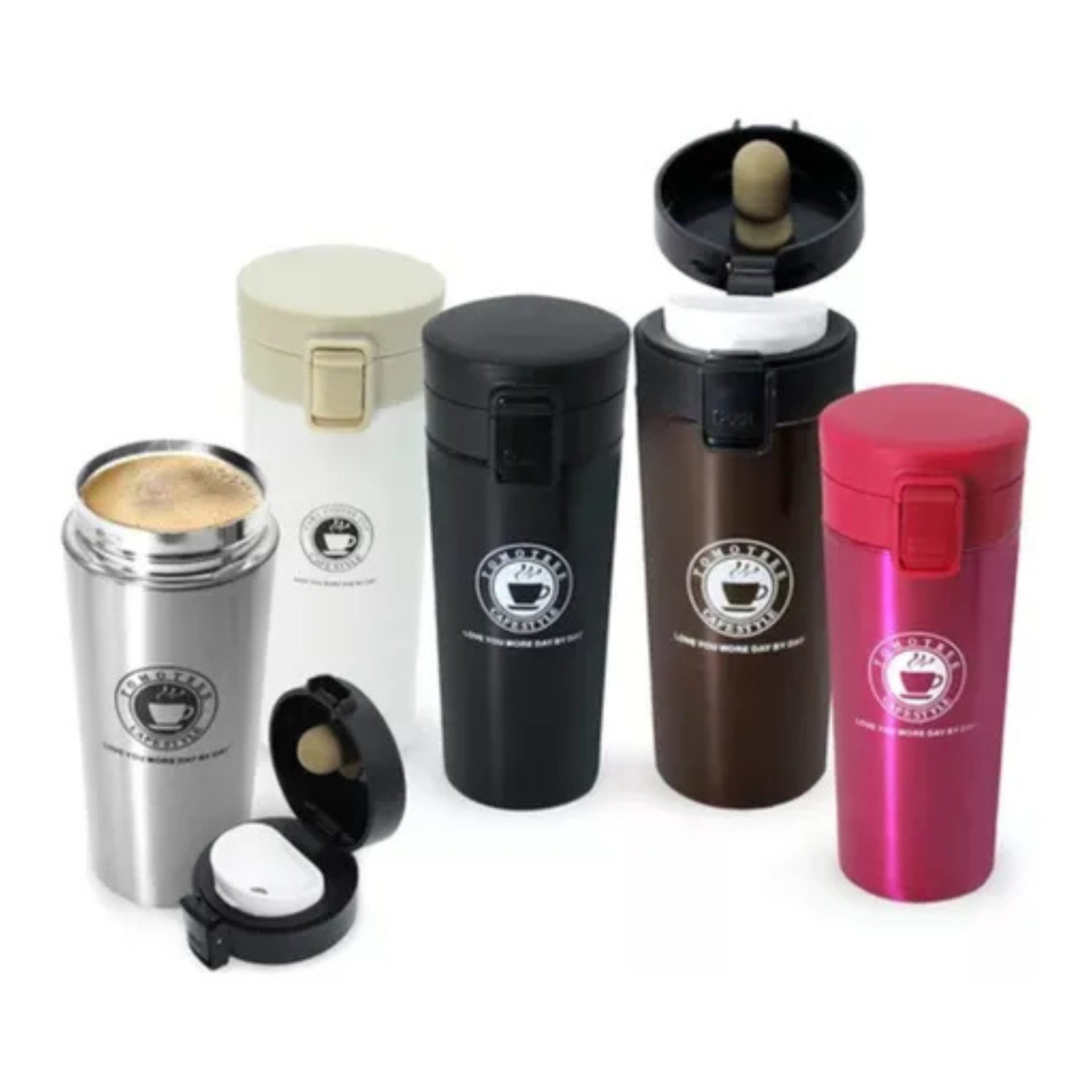 Vaso Térmico Premium Acero Inoxidable Vaso Termo Café o Té color Plateado 510ML