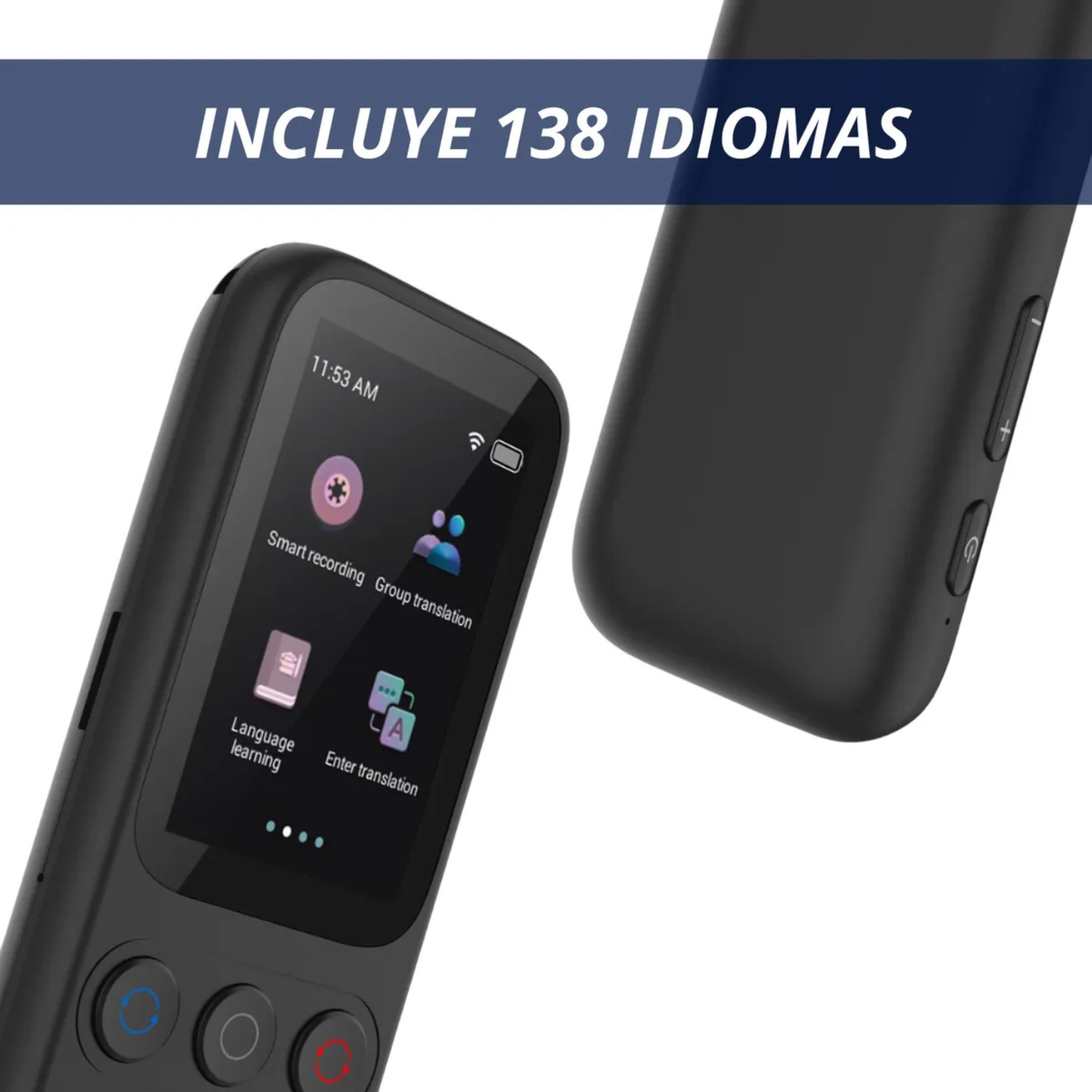 Traductor De Voz Portátil Incluye 138 Idiomas Con IA