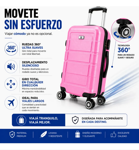 VALIJA CARRY-ON 20” CON USB Y TSA