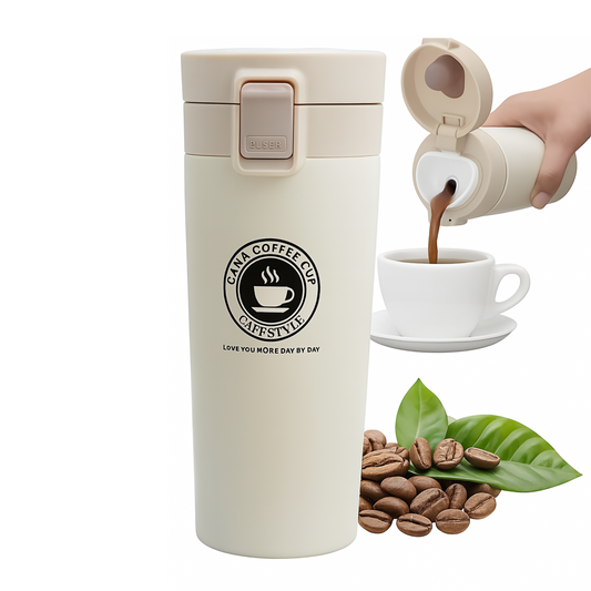 Vaso Térmico Premium Acero Inoxidable Vaso Termo Café o Té color Beige 510ML