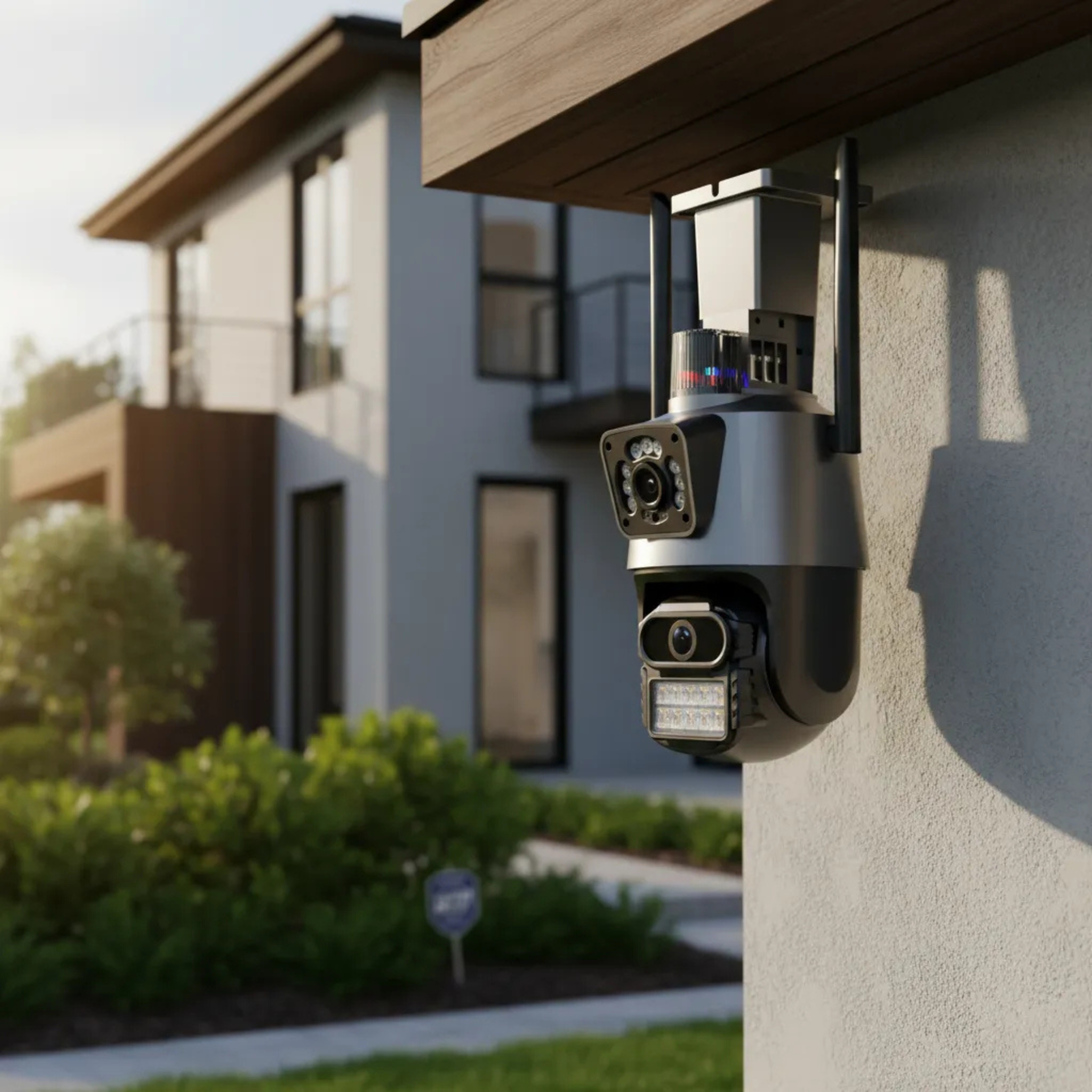 Cámara con Alarma para Exterior