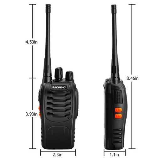 Radios Walkie-talkie Baofeng BF 888S kit de 2 radios Bandas UHF