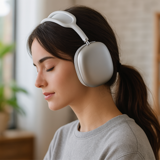 Audífonos Inalámbricos Bluetooth P9 Plus Premium Color Blanco/Gris