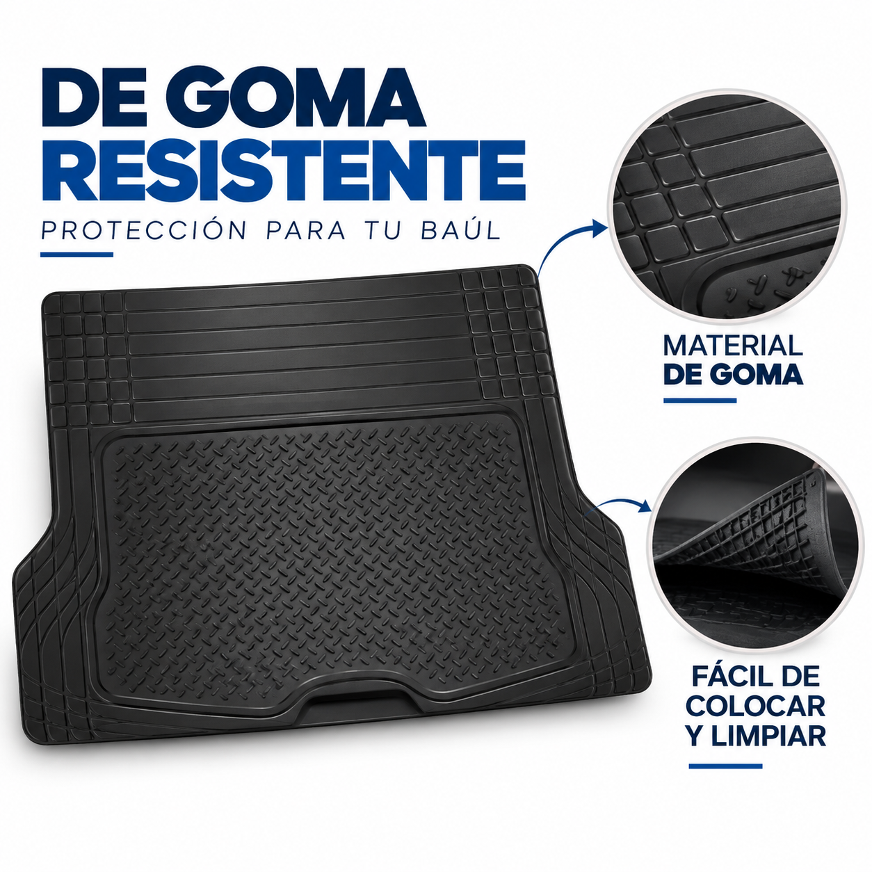 Alfombra Protectora de Baúl Universal de Goma