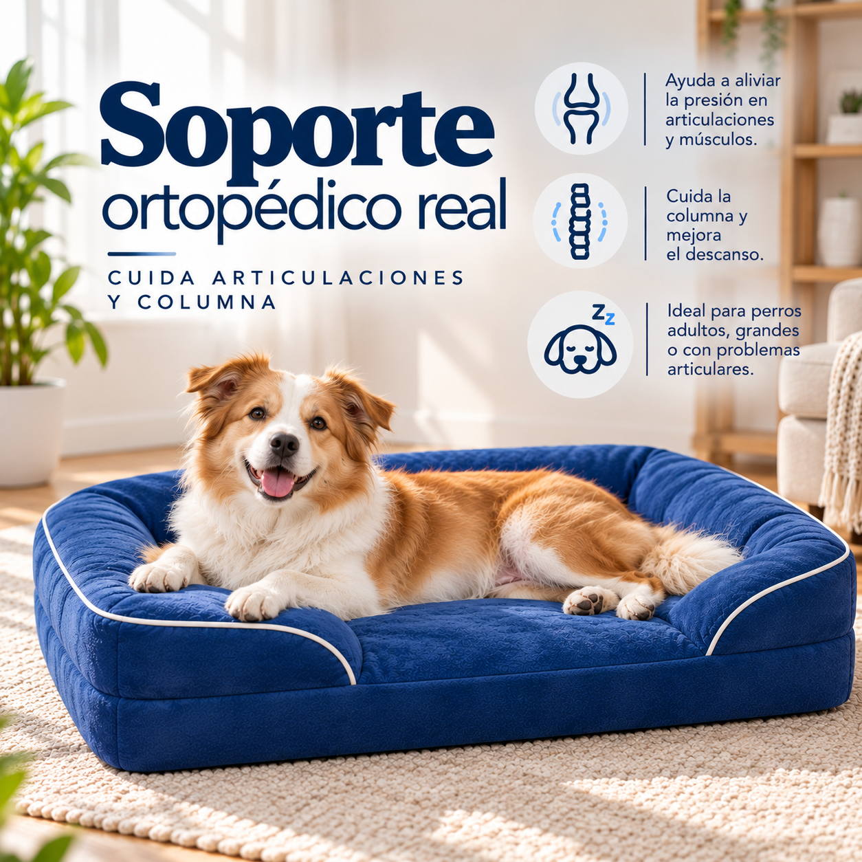 Cama Sofá Ortopédica para Perros | Máximo Confort y Descanso
