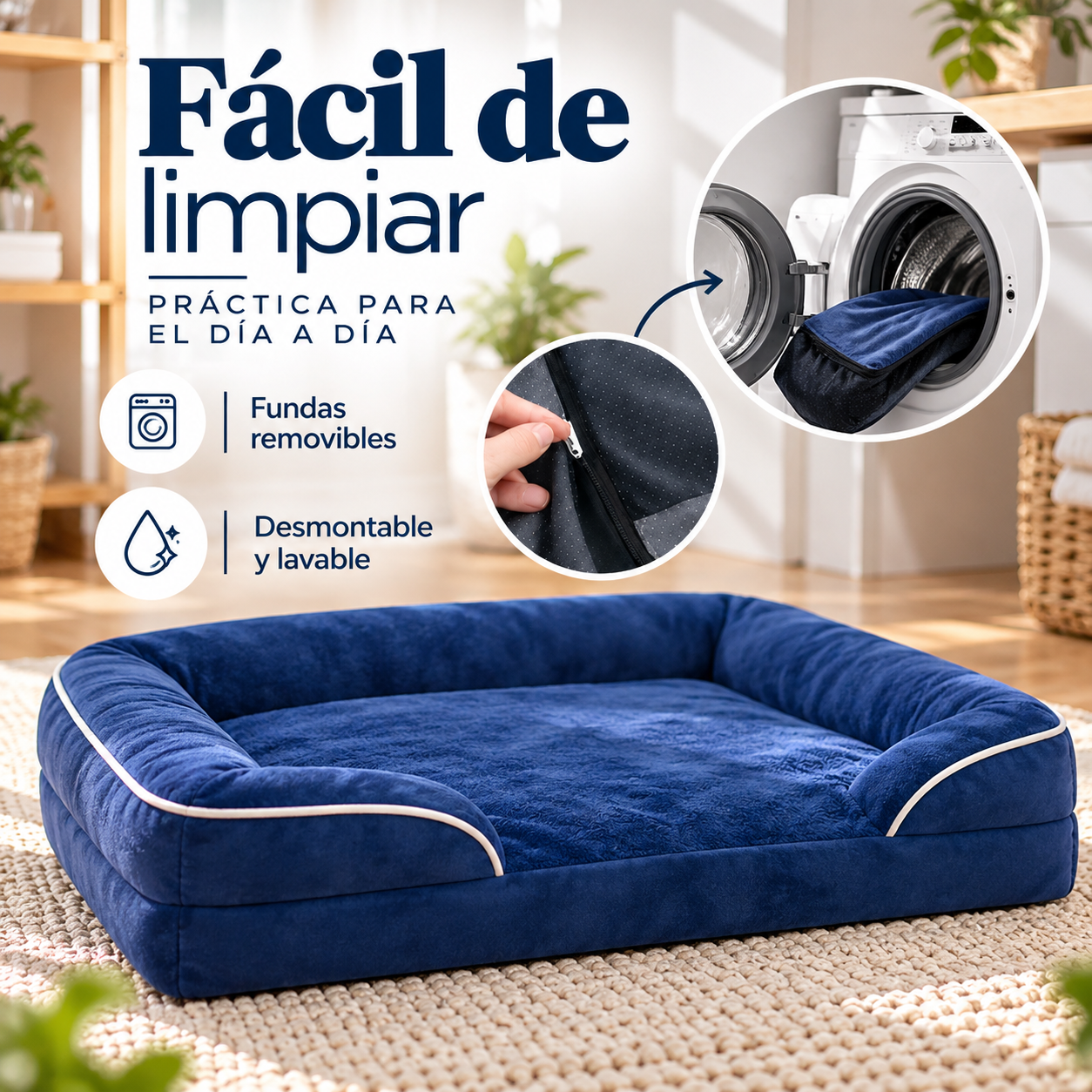 Cama Sofá Ortopédica para Perros | Máximo Confort y Descanso