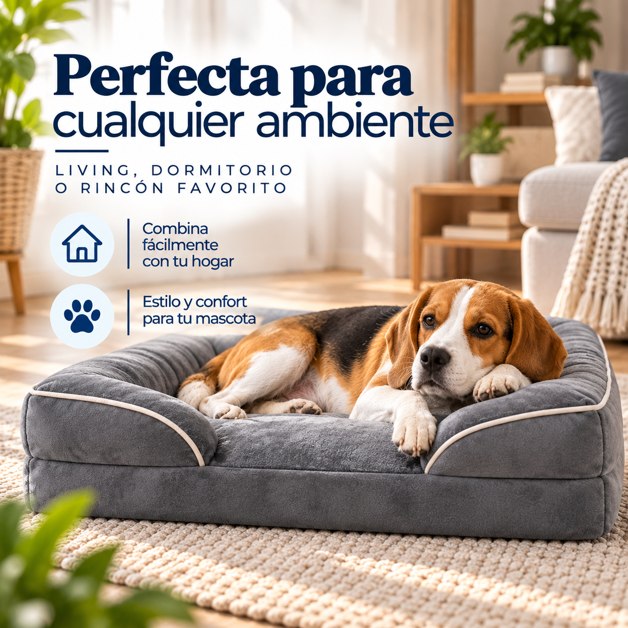 Cama Sofá Ortopédica para Perros | Máximo Confort y Descanso