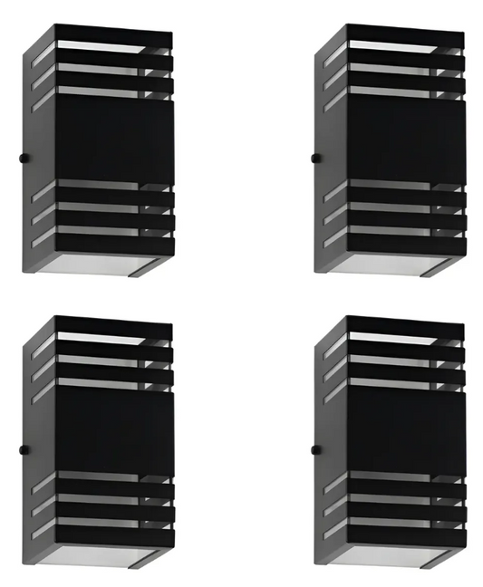 Pack X4 Apliques Luz LED Spot Exterior Bidireccional Aluminio