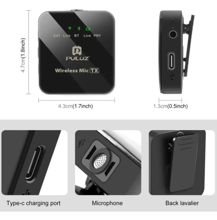 Micrófono Inalámbrico De Solapa Premium Para Iphone y Android