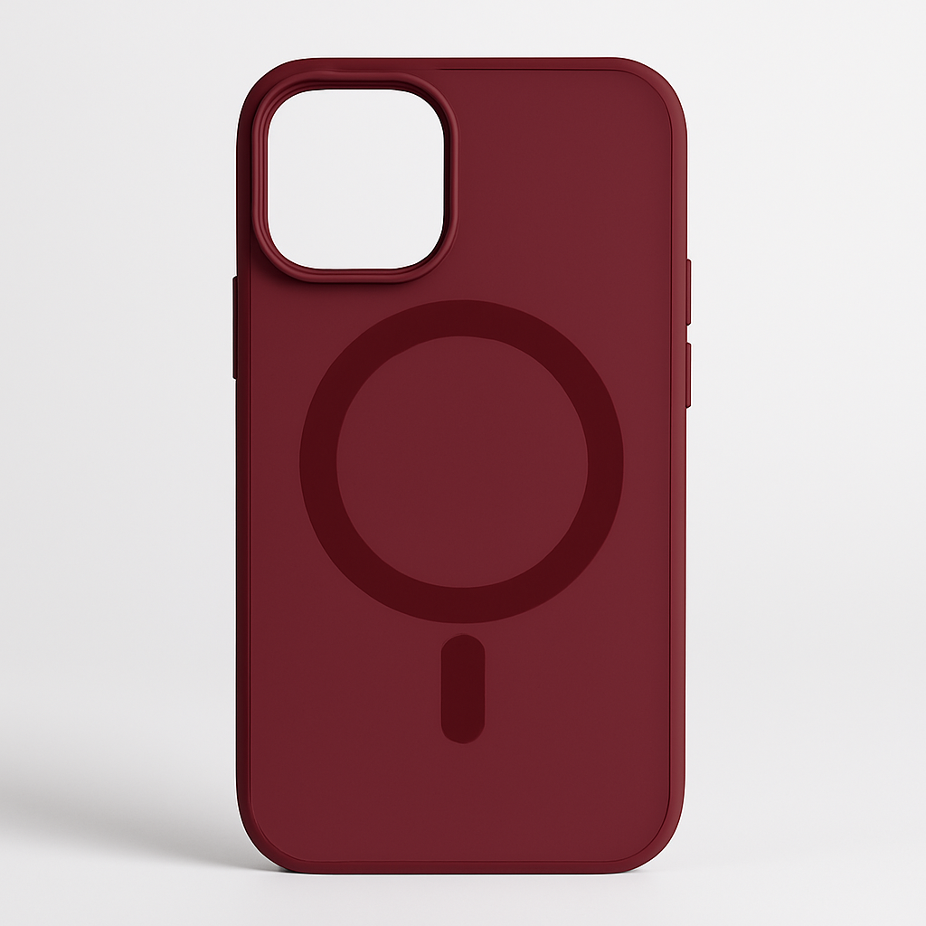 Funda MagSafe Case Protector para Iphone color Bordó