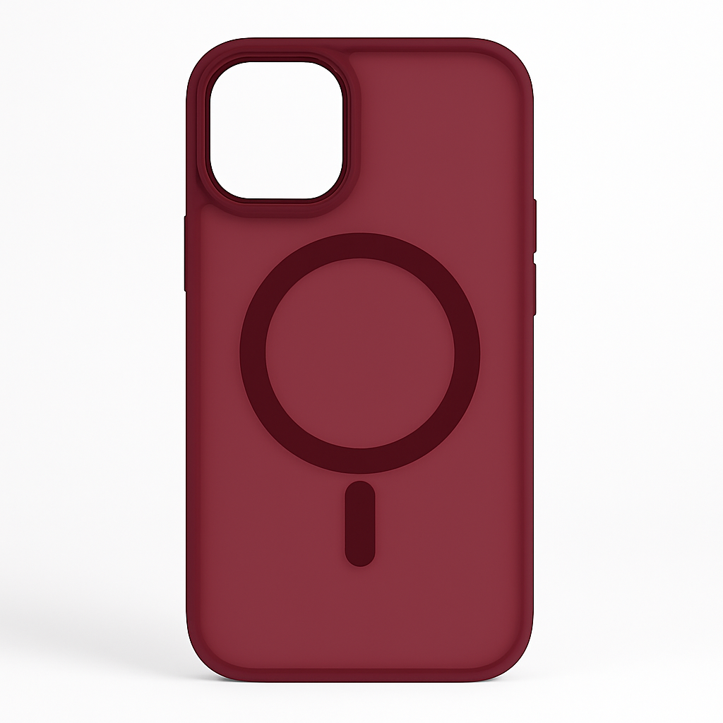 Funda MagSafe Case Protector para Iphone color Bordó