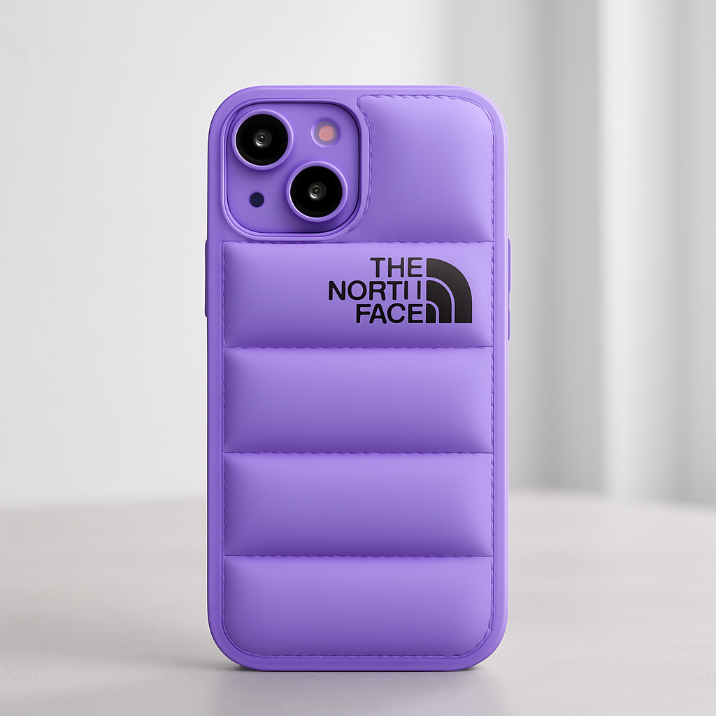 Funda Para Iphone The North Face Case color Lila