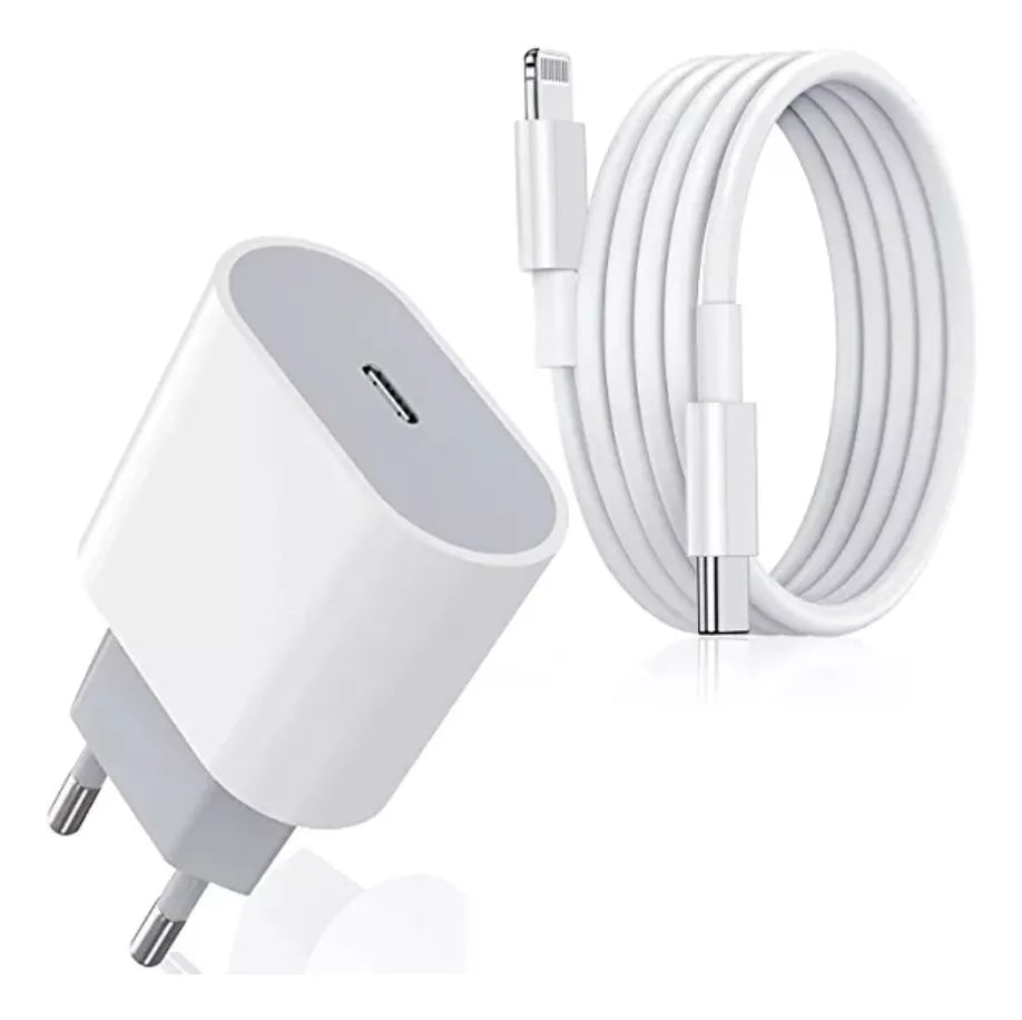 Cargador GENERICO Carga Rapida 20w para iPhone con Cable 1 metro