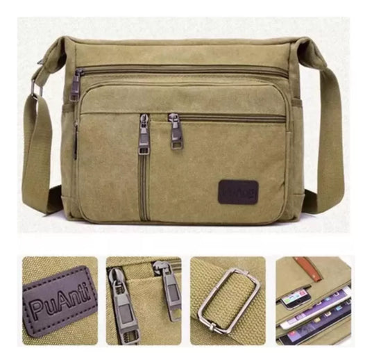 Moderno Morral Bandolera Cruzada Unisex Bolso Organizador