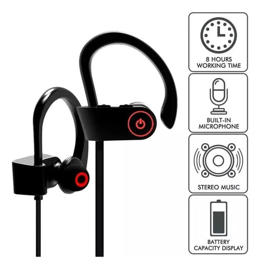 Auricular Deportivo Inalámbrico Bluetooth Con Enganche Oreja