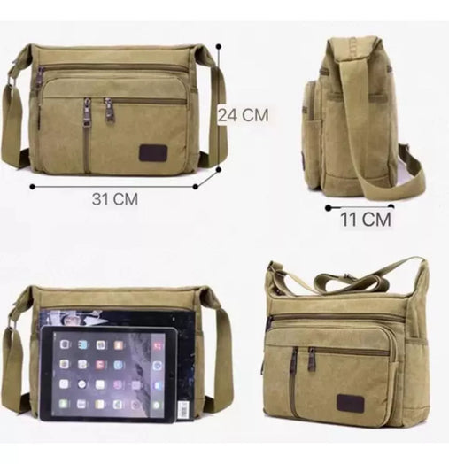Moderno Morral Bandolera Cruzada Unisex Bolso Organizador
