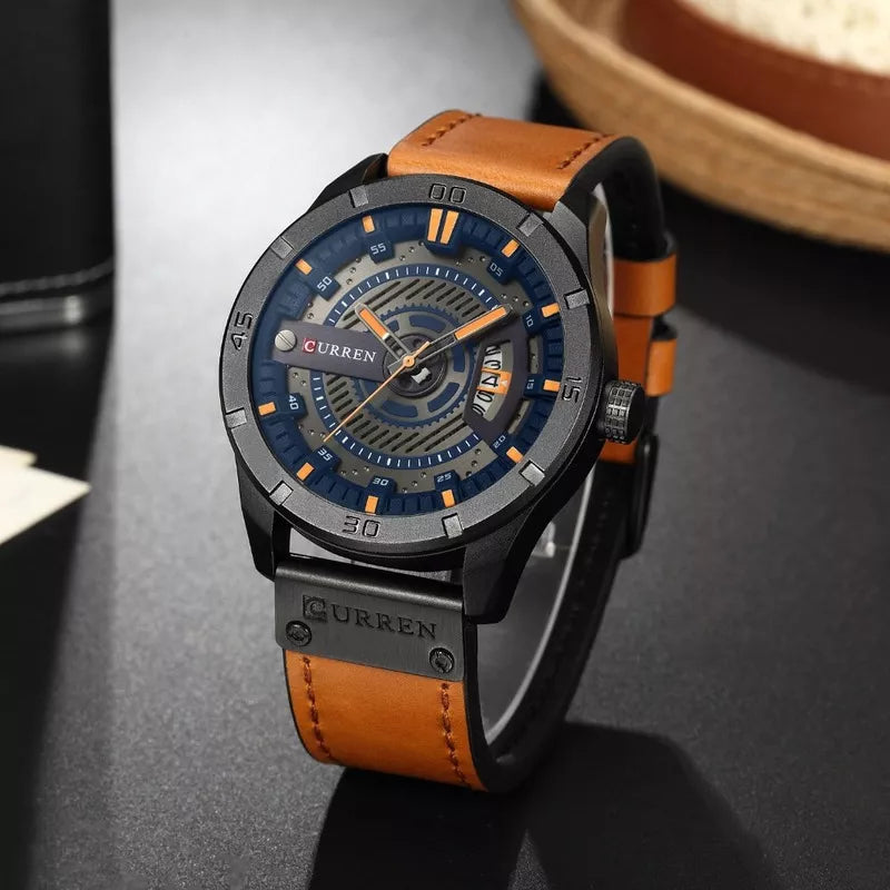 Relojes Curren 8301 De Hombre Material Cuarzo Impermeable Moderno Curren