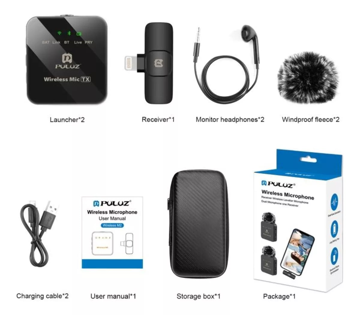 Micrófono Inalámbrico De Solapa Premium Para Iphone y Android