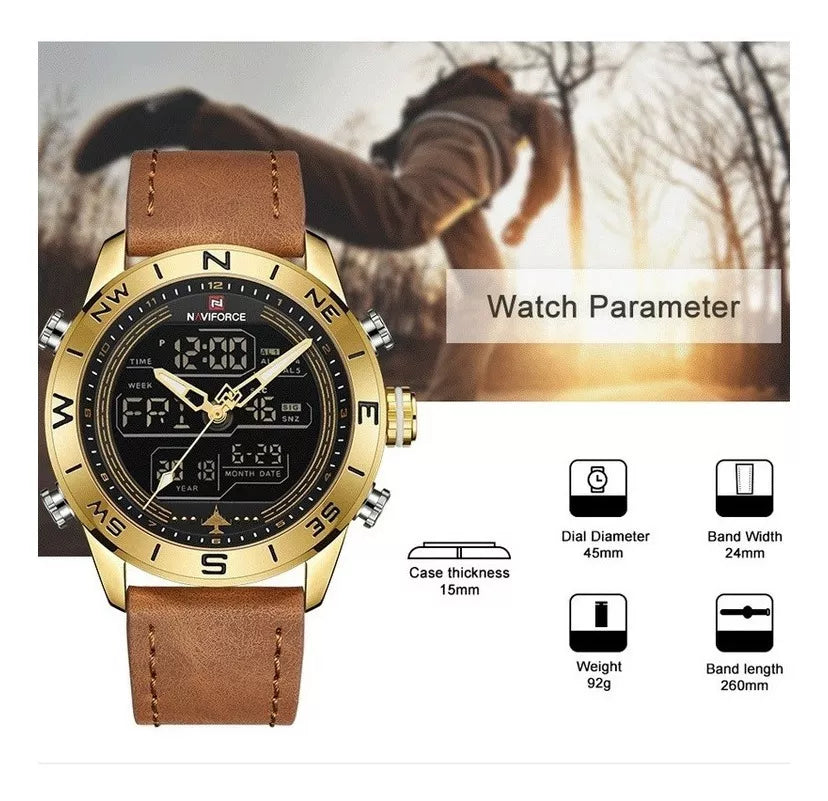 Reloj Naviforce 9144 Para Hombre Modelo Aviacion