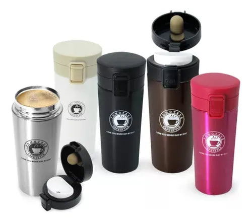 Vaso Térmico Premium Acero Inoxidable Vaso Termo Café o Té color Rosa 510ML