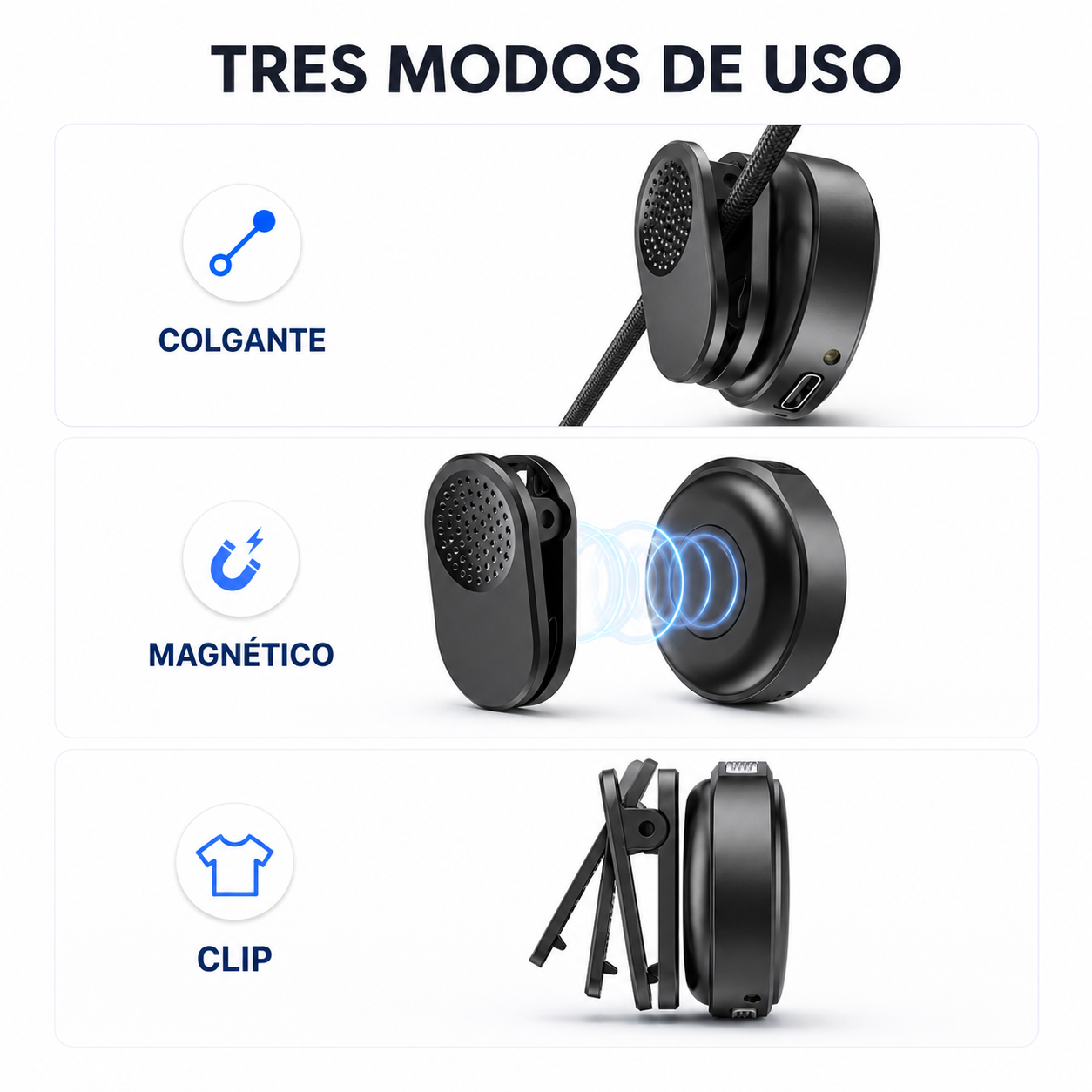 Micrófono de Solapa con Imán