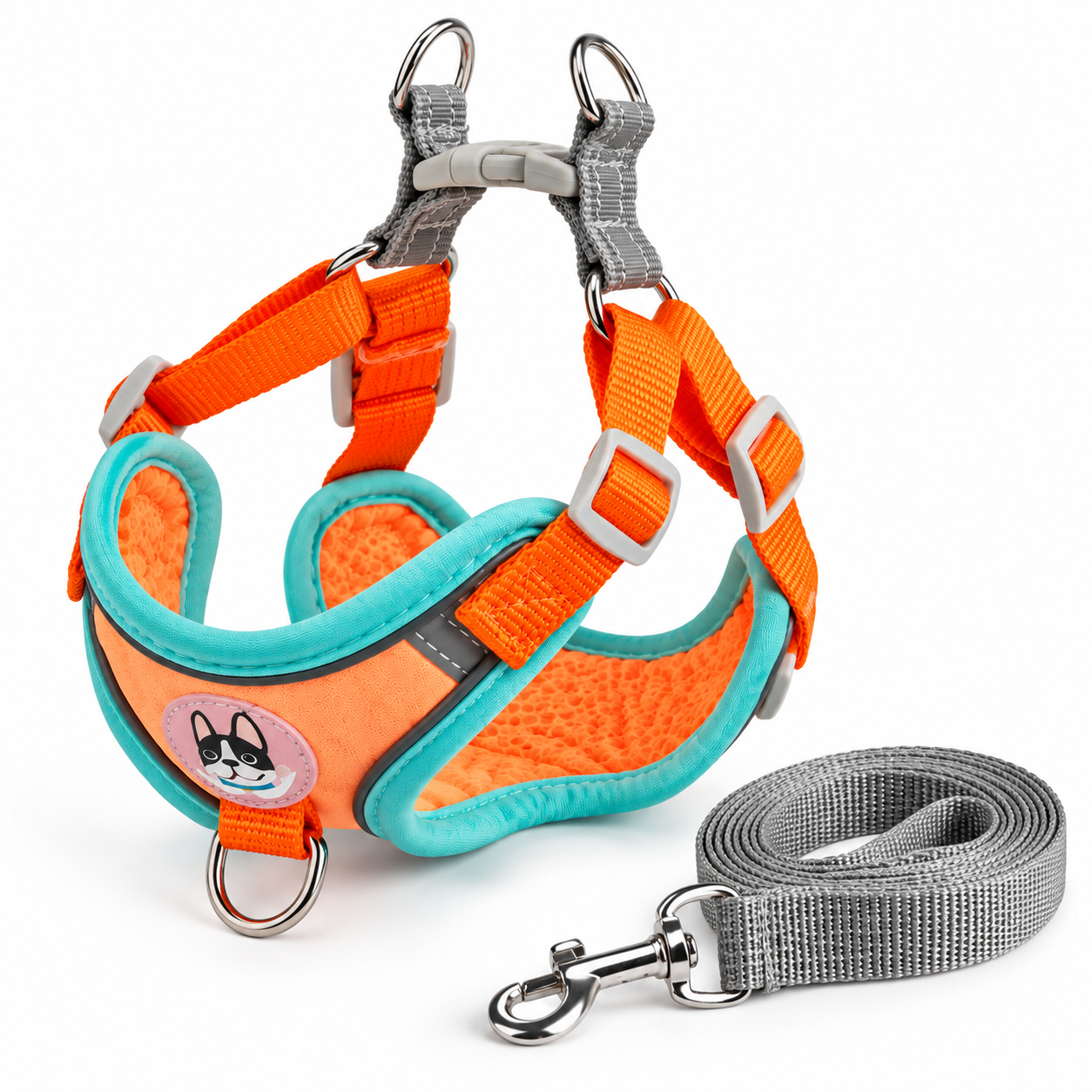 Pechera Ajustable para Perros y Gatos con Correa Incluida