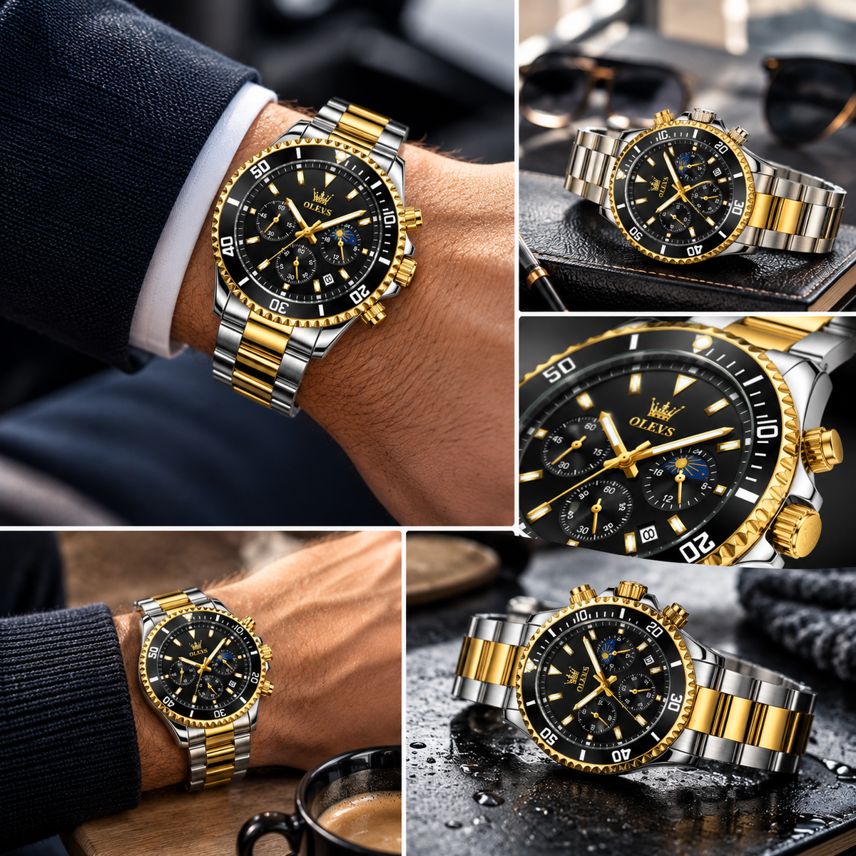 Reloj OLEVS Hombre 2870 – Resistente al Agua